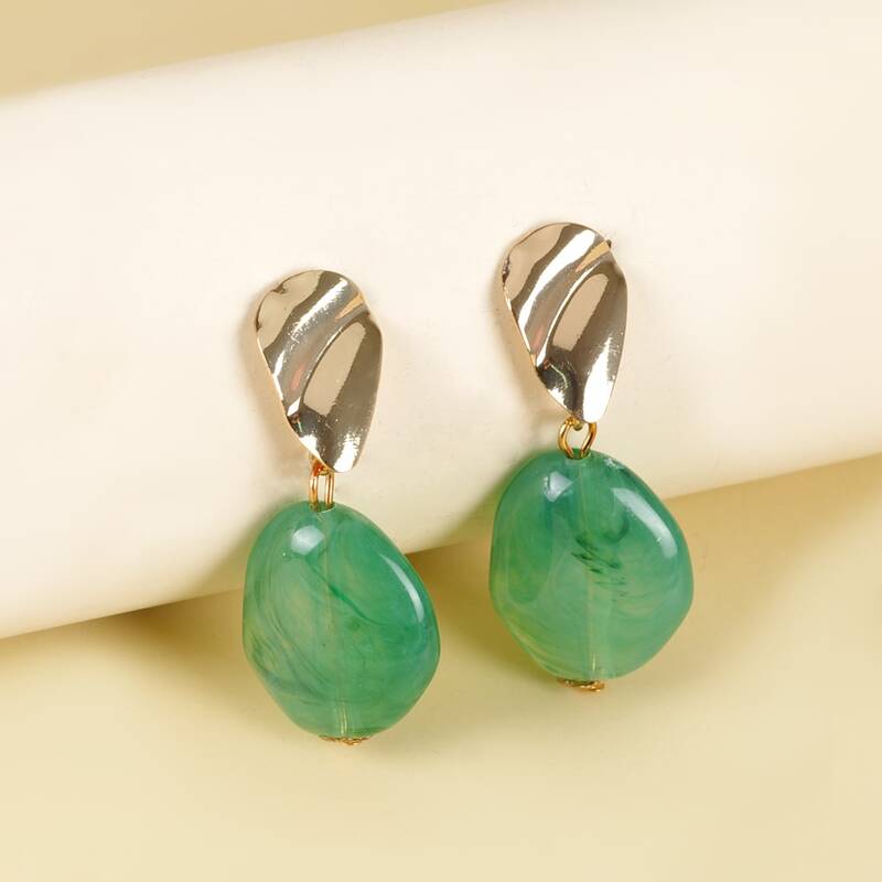 

Geo Drop Earrings, Multicolor