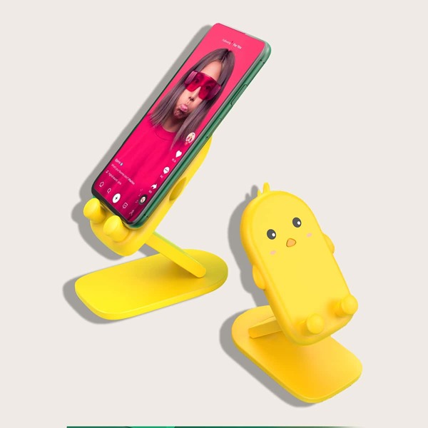 

Cartoon Chicken Desktop Phone Holder, Yellow