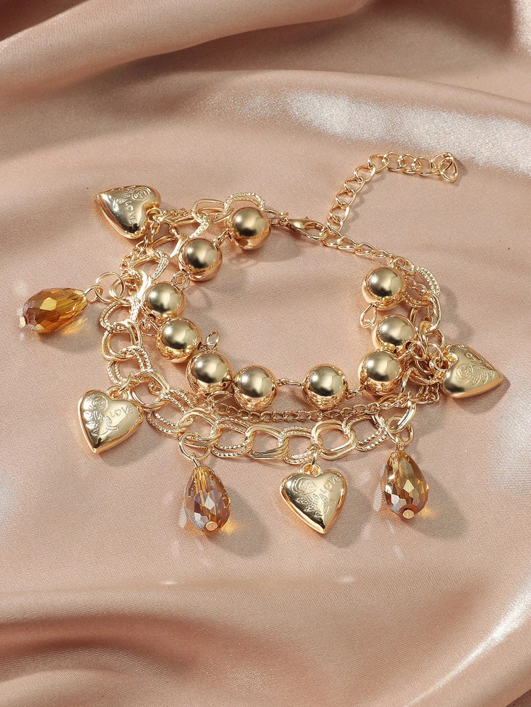 Heart Charm Bracelet