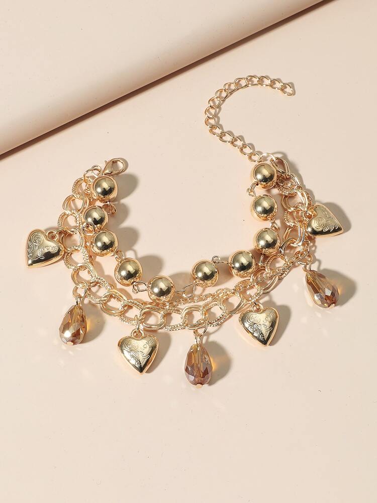 Heart Charm Bracelet