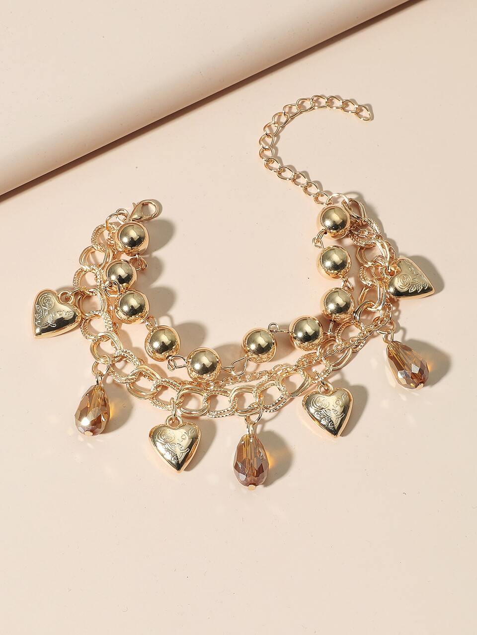 Heart Charm Bracelet