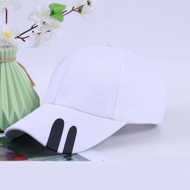 

Guys Striped Baseball Cap, White