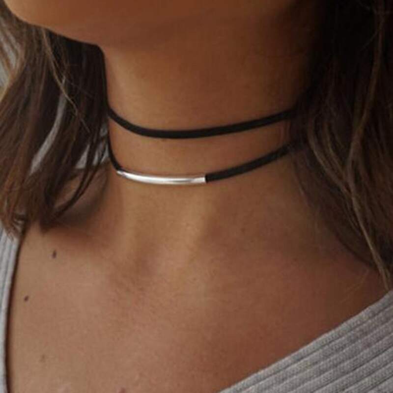

Simple Layered Choker, Black