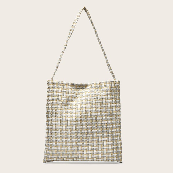 

Large Capacity Shoulder Bag, Beige