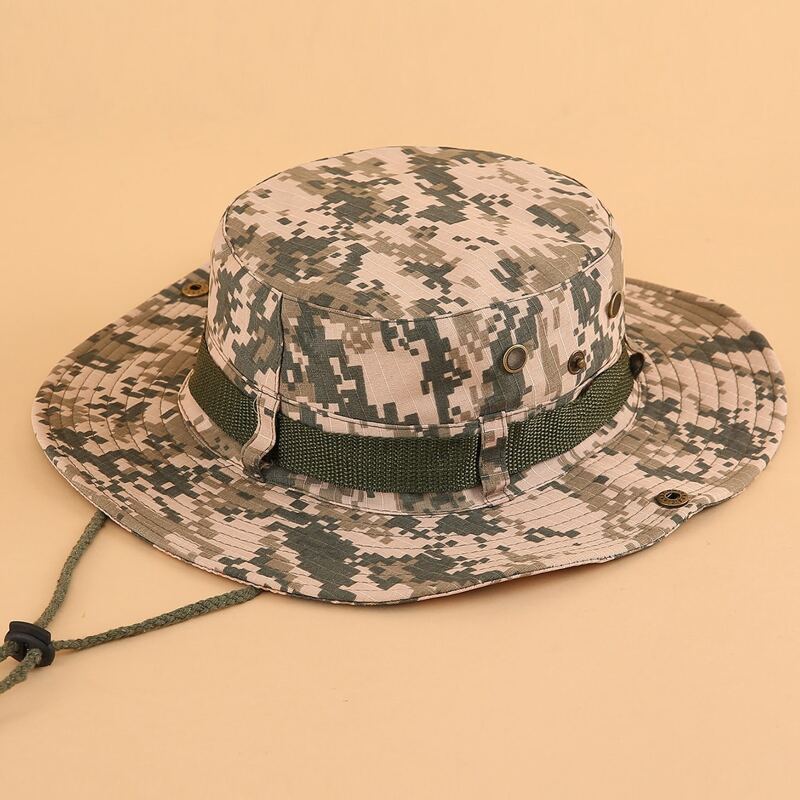 

Guys Camo Print Hiking Hat, Multicolor