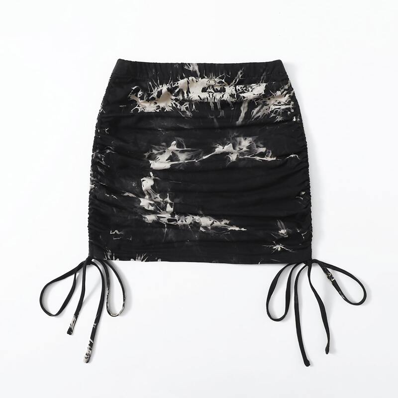 

Tie Dye Drawstring Skirt, Multicolor