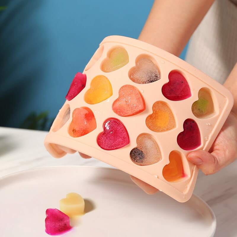 

1pc Random Heart Ice Cube Mold, Multicolor