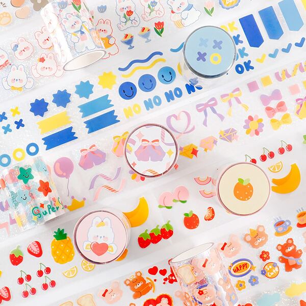 

1pc Cartoon Graphic Random DIY Tape, Multicolor
