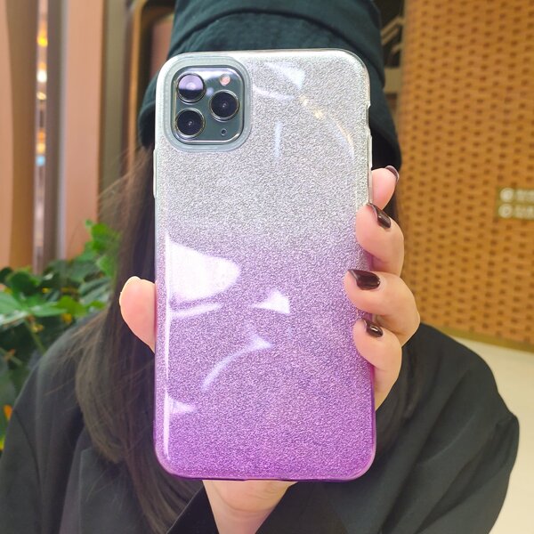

Ombre Glitter Phone Case, Purple