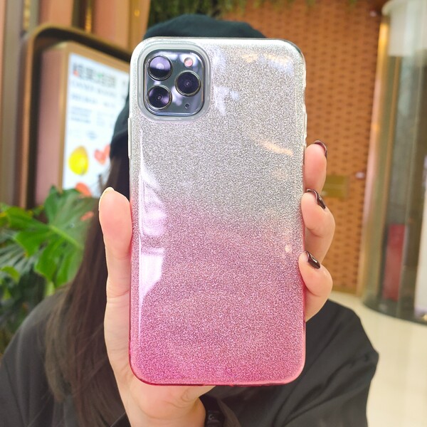 

Ombre Glitter Phone Case, Pink