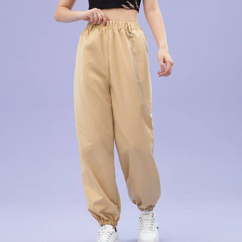 

Solid Chain Joggers, Khaki