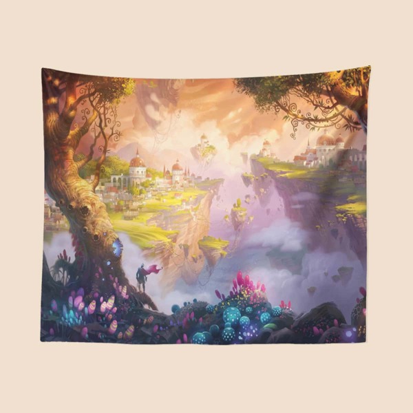 

Castle Print Tapestry, Multicolor