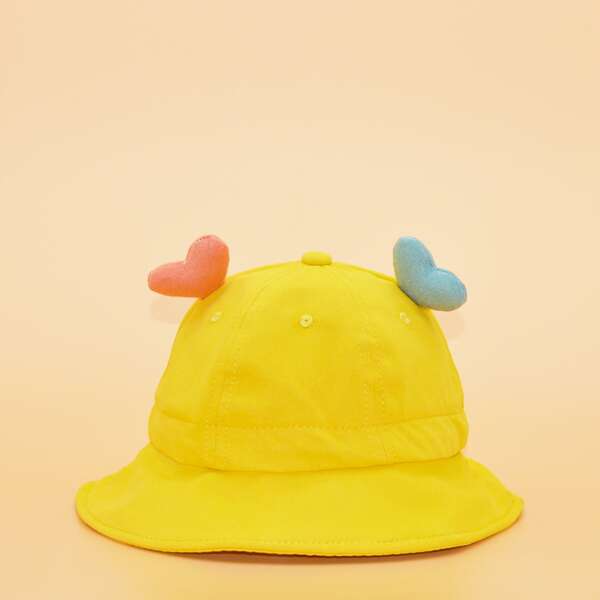 

Baby Heart Decor Bucket Hat, Yellow
