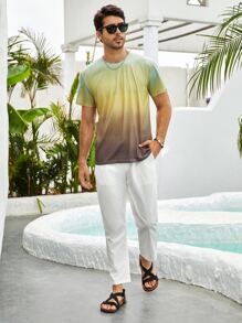 Manfinity RSRT Men Solid Drawstring Waist Pants - White - View 3