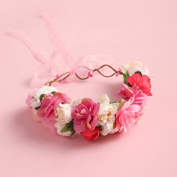 

Toddler Girls Flower Decor Hair Accessory, Multicolor