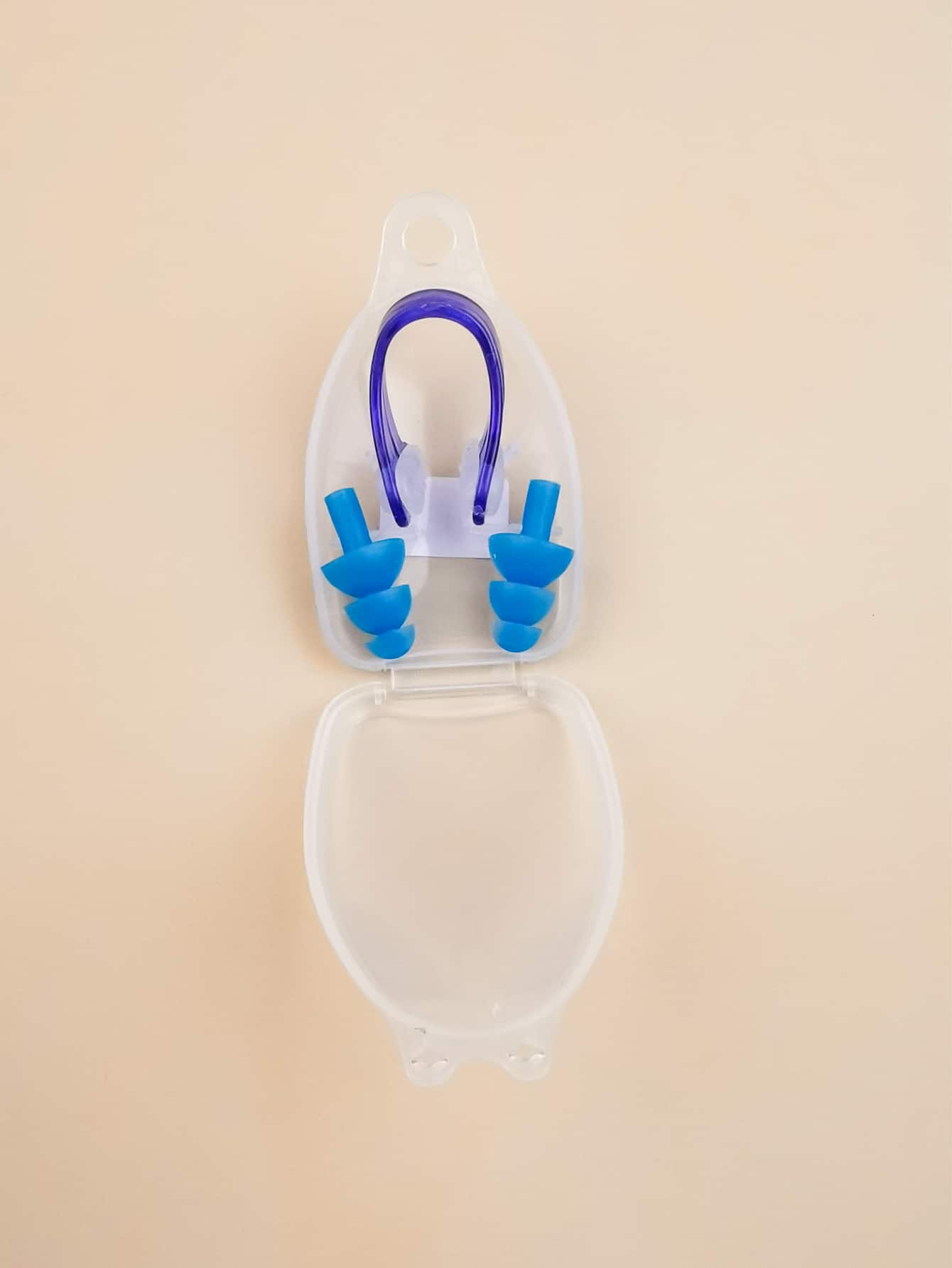 Conjunto De Clip De Nariz Impermeable Y Tapones Para Los Oídos Para Nadar - Azul - Ver 1
