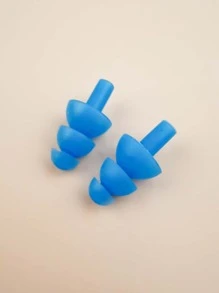 Conjunto De Clip De Nariz Impermeable Y Tapones Para Los Oídos Para Nadar - Azul - Ver 3