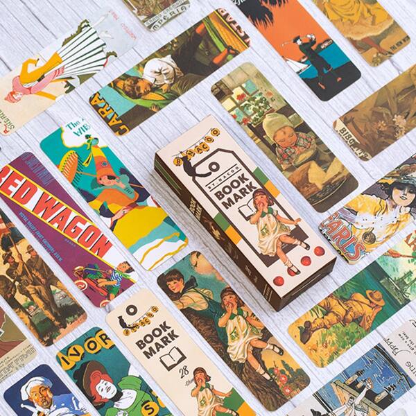 

28pcs Mixed Pattern Random Bookmark, Multicolor