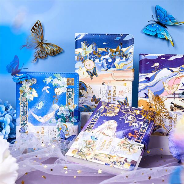 

1pc Flower Print Random Notebook, Multicolor