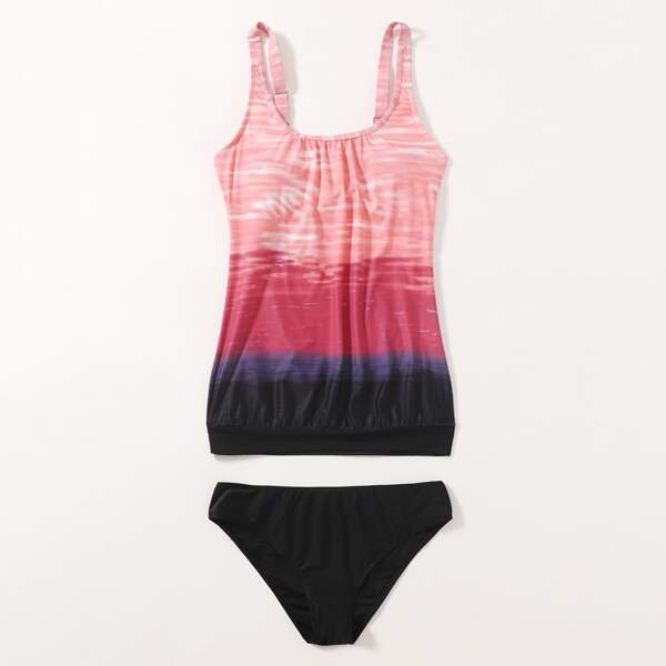 

Color Block Bikini Swimsuit, Multicolor