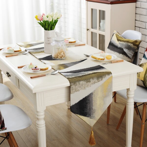 

Geometric Pattern Table Runner, Multicolor