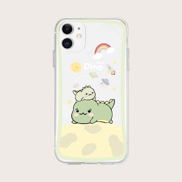 

Cartoon Dinosaur Phone Case, Multicolor