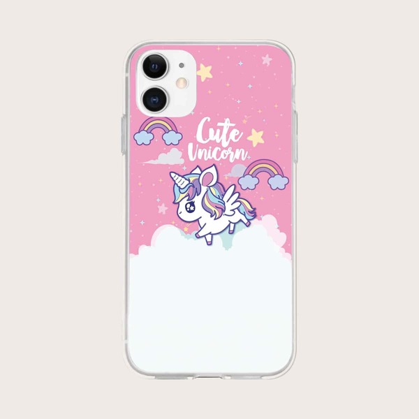 

Cartoon Unicorn Phone Case, Multicolor