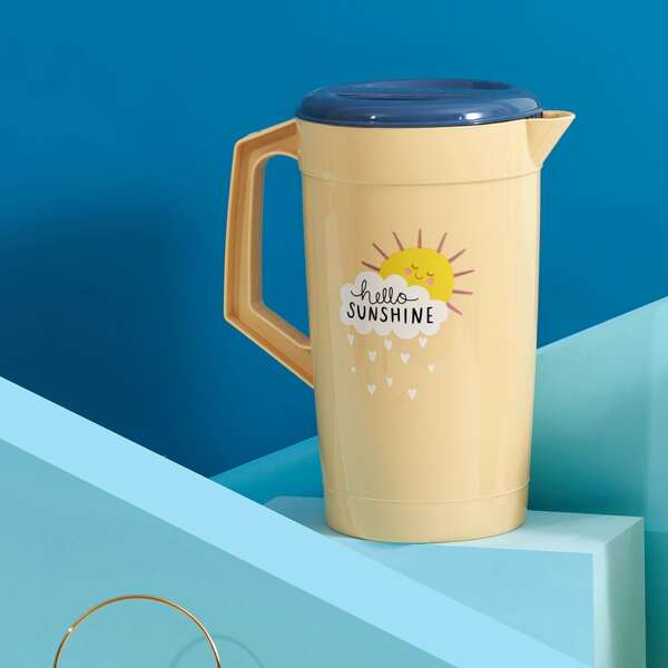 

Cartoon Graphic Cold Kettle, Yellow