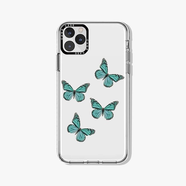 

Butterfly Print Clear Phone Case