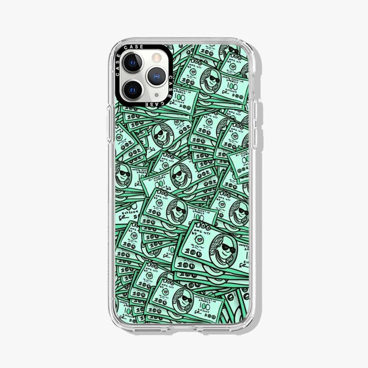 

Cartoon Dollar Phone Case, Green