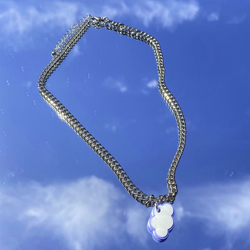 

Cloud Chain Necklace, Silver