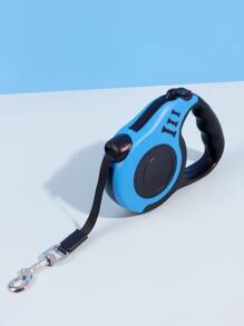 1入組骨頭圖案可伸縮寵物自動可伸縮牽引繩 - 藍色 - 查看 2