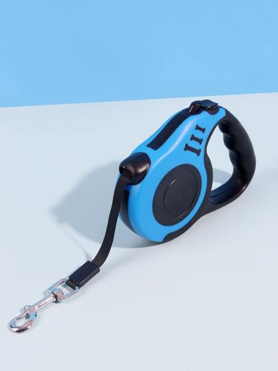 1入組骨頭圖案可伸縮寵物自動可伸縮牽引繩