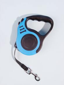 1入組骨頭圖案可伸縮寵物自動可伸縮牽引繩 - 藍色 - 查看 5