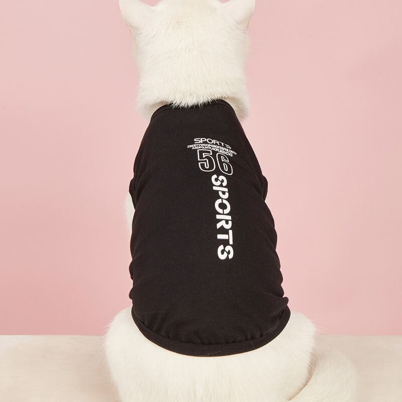 

Letter Graphic Pet Tank, Black