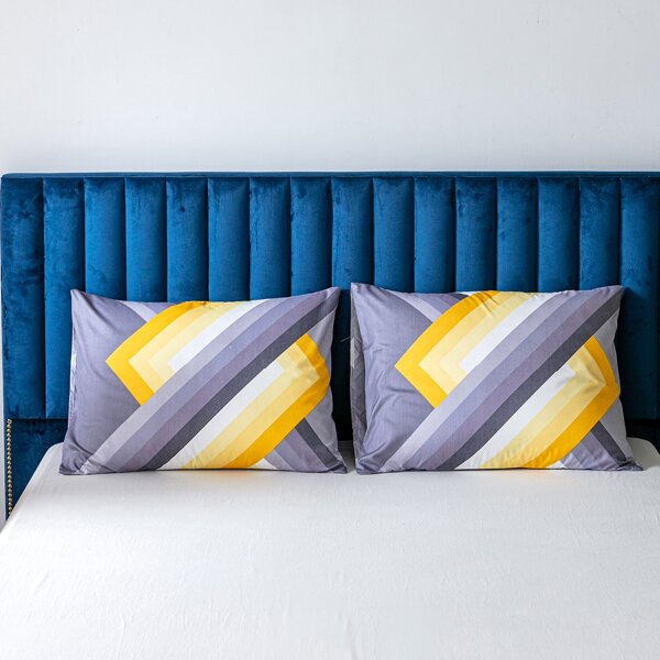 

1pair Striped Pattern Pillowcase Without Filler, Multicolor