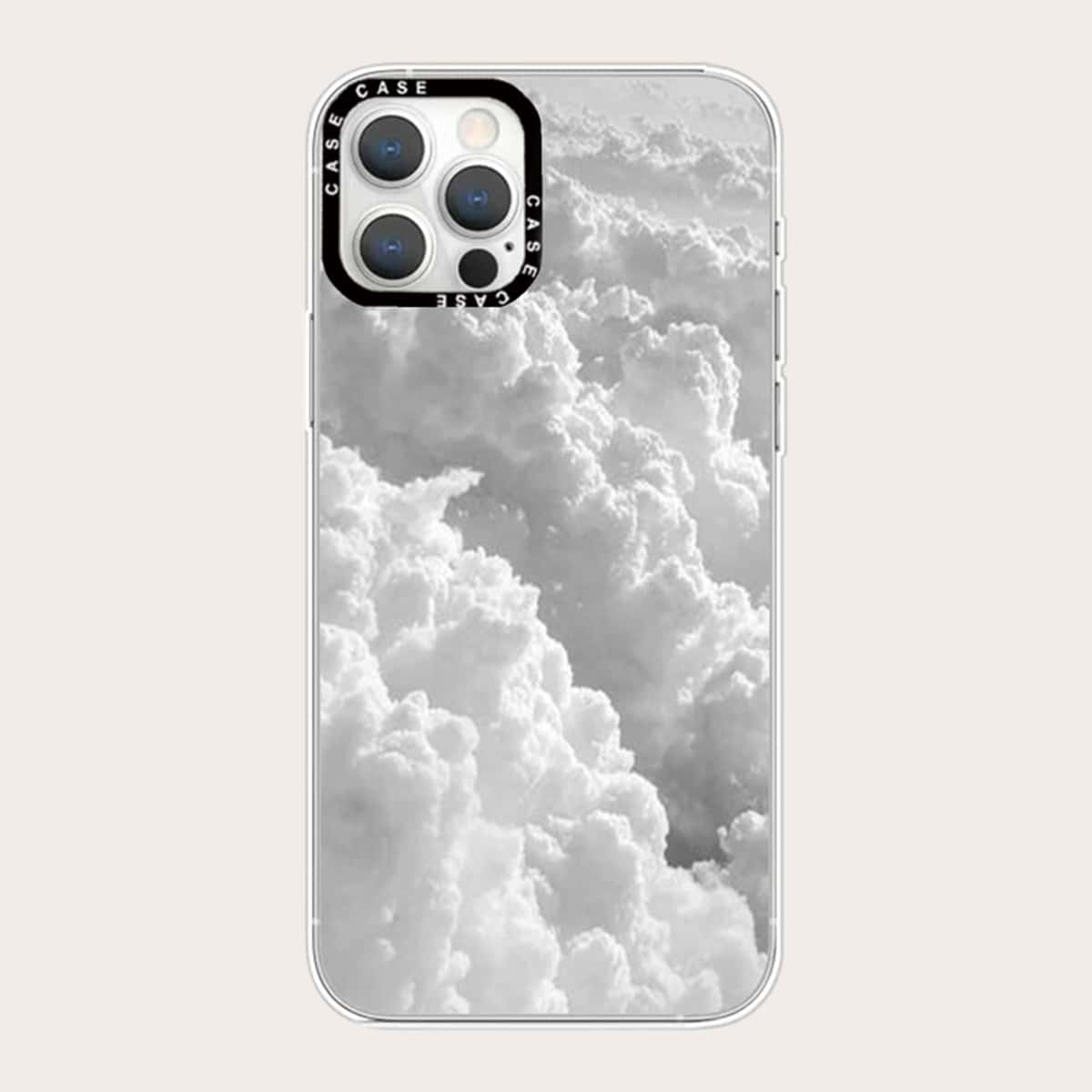 

Cloud Print Phone Case, White