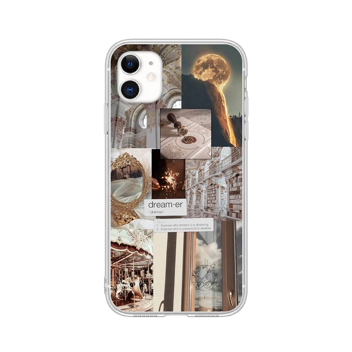 

Aesthetic Collage Phone Case, Clear