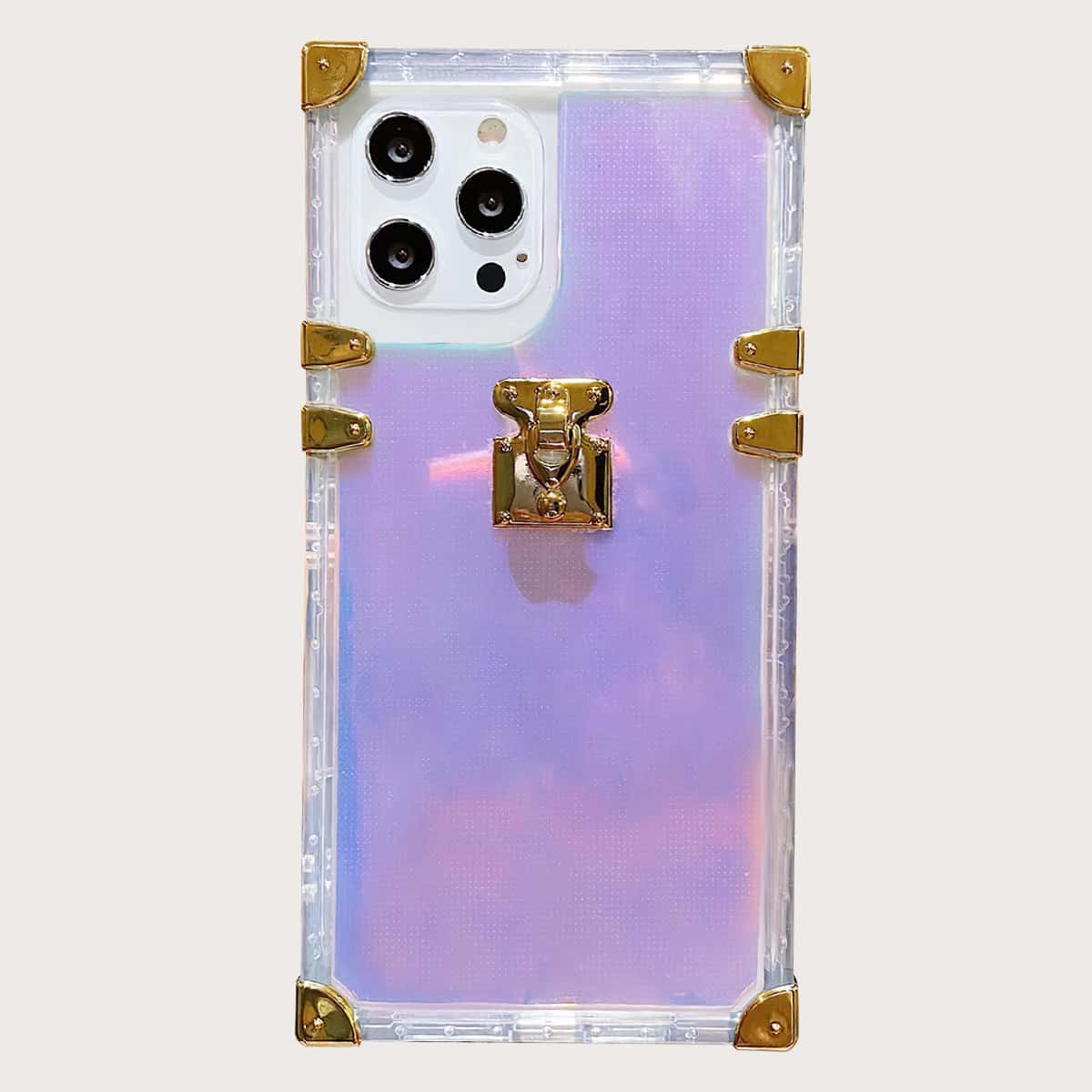 

Laser Box Design Phone Case, Mauve purple