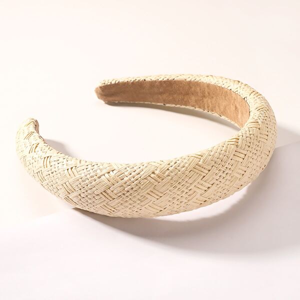 

Braided Design Headband, Beige