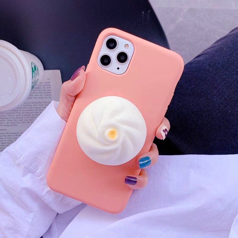 

Steamed Buns Decor Phone Case, Orange