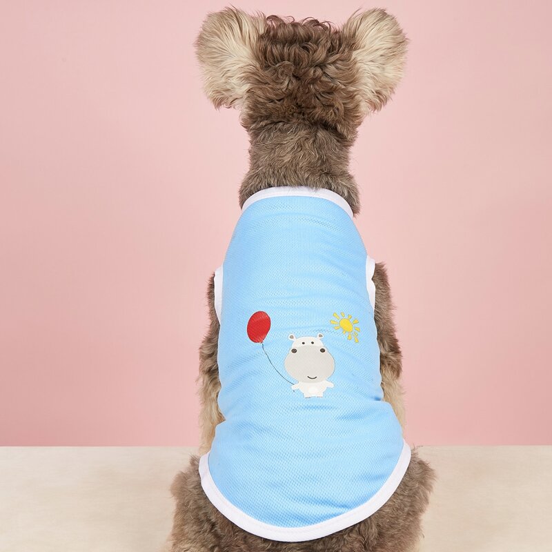 

Cartoon Graphic Pet Tank, Blue