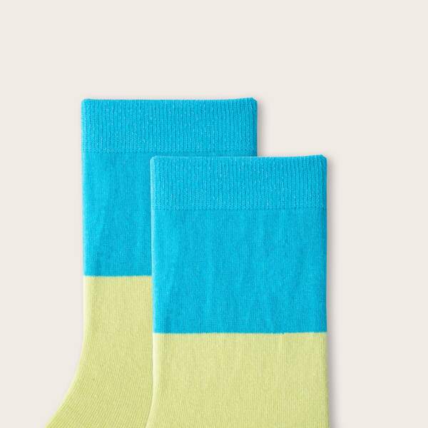 

Color Block Crew Socks, Multicolor