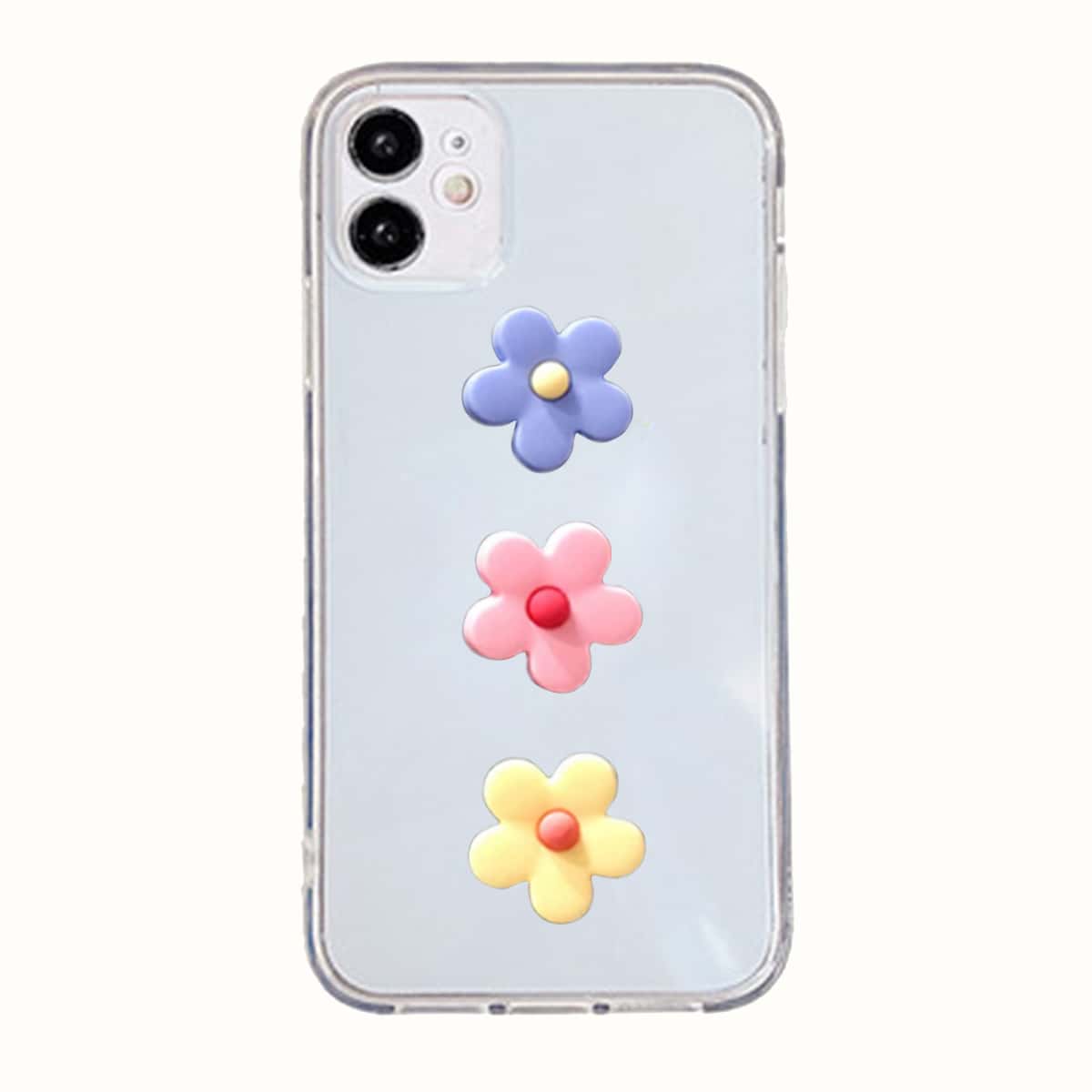 

Floral Clear Phone Case, Multicolor
