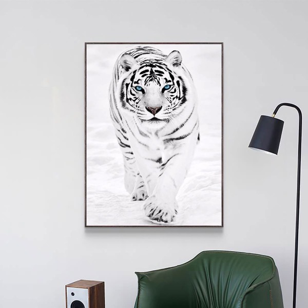 

Tiger Print DIY Diamond Unframed Painting, Multicolor