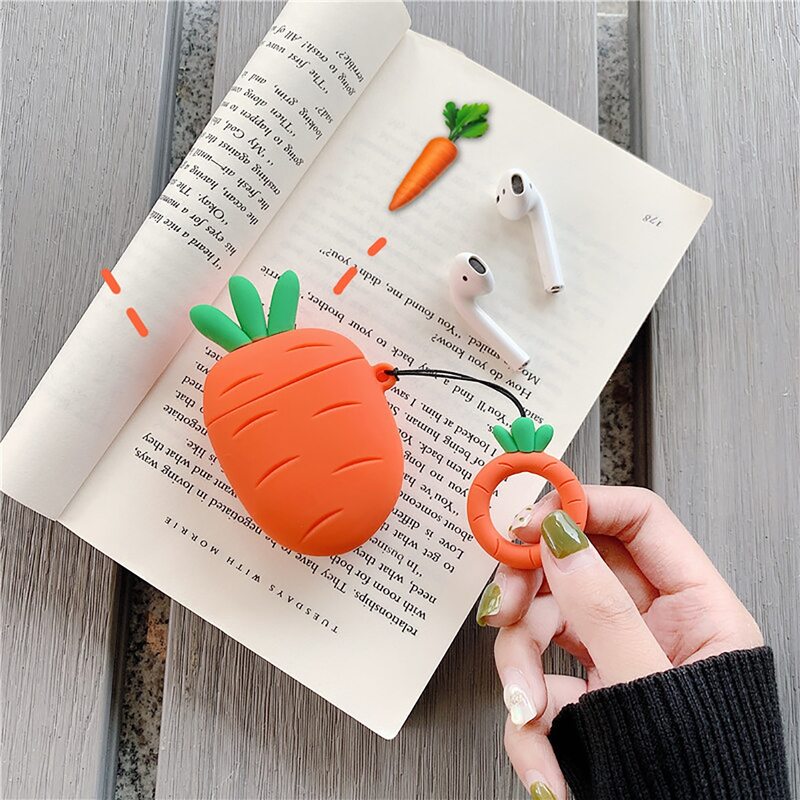 

Carrot Design Airpods Case, Orange