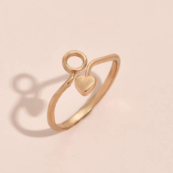 

Heart Detail Ring, Gold