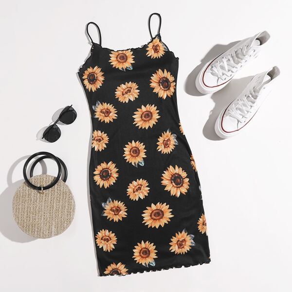 

Lettuce Edge Sunflower Dress, Multicolor