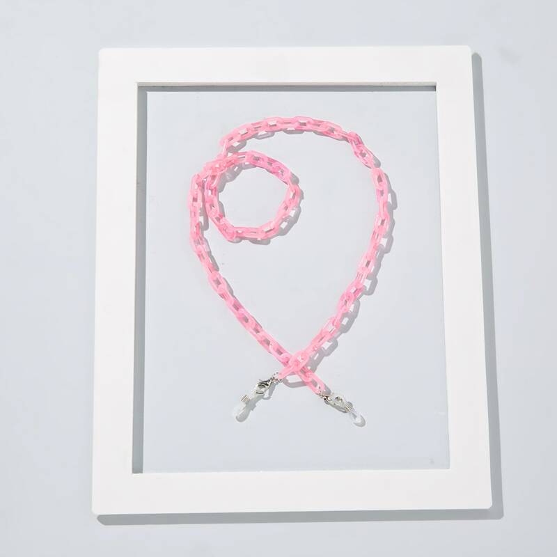 

Acrylic Glasses Chain, Pink
