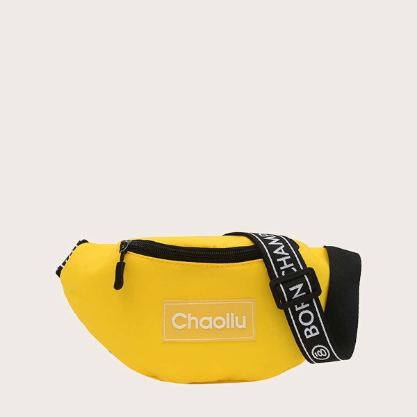

Letter Patch Fanny Pack, Yellow